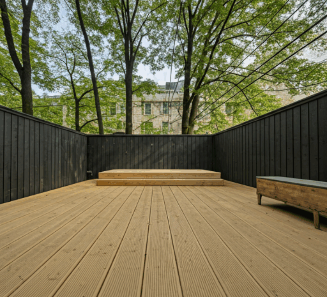 Custom outdoor deck design